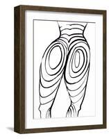 Back Cover (Nude Study) from Derriere Le Miroir-Alexander Calder-Framed Collectable Print