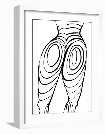 Back Cover (Nude Study) from Derriere Le Miroir-Alexander Calder-Framed Collectable Print