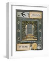 Back Cover Of 'Abroad'. Coloured Illustration Showing a Door.-Thomas Crane-Framed Giclee Print