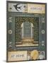 Back Cover Of 'Abroad'. Coloured Illustration Showing a Door.-Thomas Crane-Mounted Giclee Print