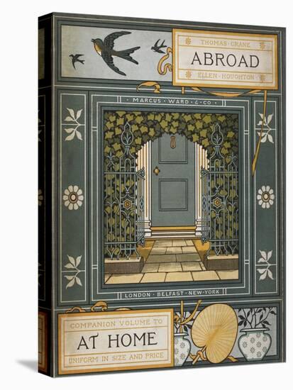 Back Cover Of 'Abroad'. Coloured Illustration Showing a Door.-Thomas Crane-Stretched Canvas