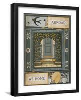 Back Cover Of 'Abroad'. Coloured Illustration Showing a Door.-Thomas Crane-Framed Giclee Print