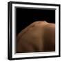 Back Curve Line. Detailed Texture of Human Female Skin. close up Part of Woman's Body. Skincare, Bo-master1305-Framed Photographic Print