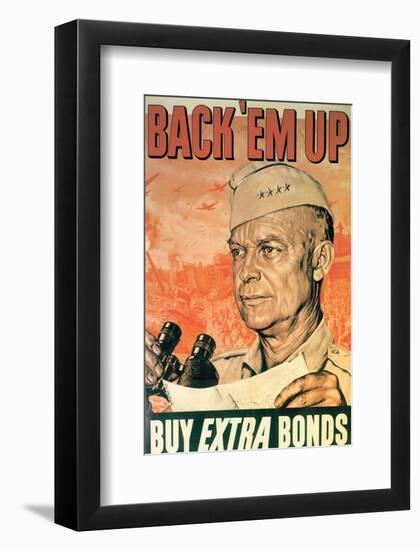 Back'em Up, Buy Extra Bonds, 1944-Boris Chaliapin-Framed Art Print