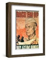 Back'em Up, Buy Extra Bonds, 1944-Boris Chaliapin-Framed Art Print