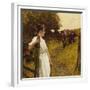 Back from the Commom, Heyshott, West Sussex, 1890's-Henry Herbert La Thangue-Framed Giclee Print