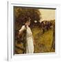 Back from the Commom, Heyshott, West Sussex, 1890's-Henry Herbert La Thangue-Framed Giclee Print