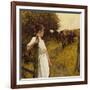 Back from the Commom, Heyshott, West Sussex, 1890's-Henry Herbert La Thangue-Framed Giclee Print