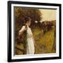 Back from the Commom, Heyshott, West Sussex, 1890's-Henry Herbert La Thangue-Framed Giclee Print