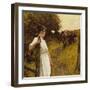 Back from the Commom, Heyshott, West Sussex, 1890's-Henry Herbert La Thangue-Framed Giclee Print