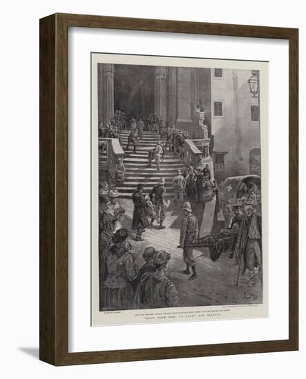 Back from War, Le Salut Aux Blesses-Henri Lanos-Framed Giclee Print