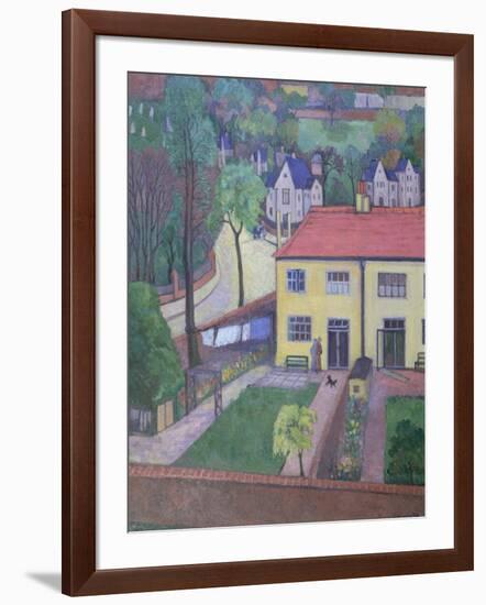 Back Gardens, before 1936-Stanislawa de Karlowska-Framed Giclee Print