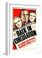 Back in Circulation, Joan Blondell, Pat O'Brien, Margaret Lindsay, 1937-null-Framed Art Print