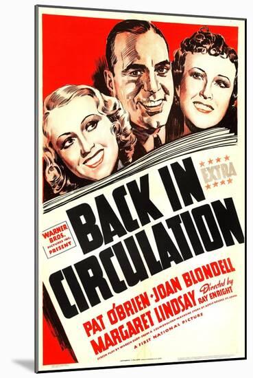 Back in Circulation, Joan Blondell, Pat O'Brien, Margaret Lindsay, 1937-null-Mounted Art Print