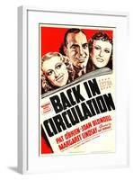 Back in Circulation, Joan Blondell, Pat O'Brien, Margaret Lindsay, 1937-null-Framed Art Print