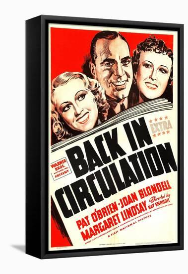 Back in Circulation, Joan Blondell, Pat O'Brien, Margaret Lindsay, 1937-null-Framed Stretched Canvas