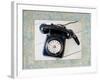 Back in Time Black Telephone Border-Susannah Tucker-Framed Art Print