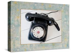Back in Time Black Telephone Border-Susannah Tucker-Stretched Canvas