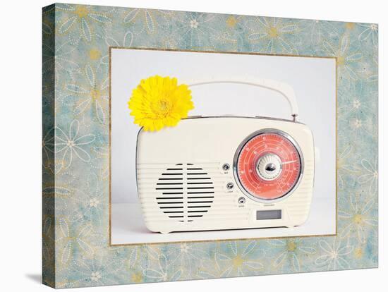 Back in Time White Radio Border-Susannah Tucker-Stretched Canvas