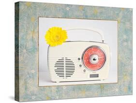 Back in Time White Radio Border-Susannah Tucker-Stretched Canvas