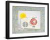 Back in Time White Radio Border-Susannah Tucker-Framed Art Print