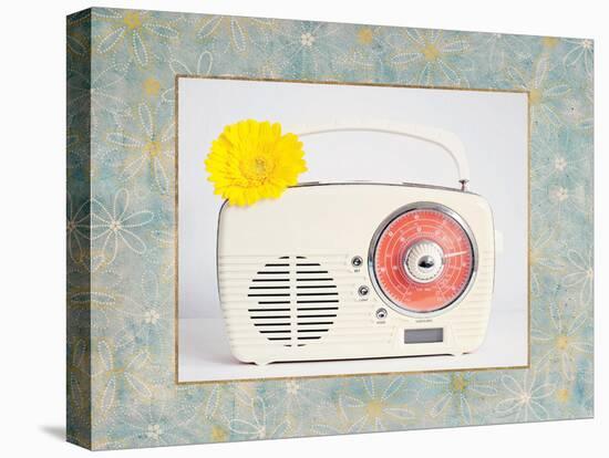 Back in Time White Radio Border-Susannah Tucker-Stretched Canvas