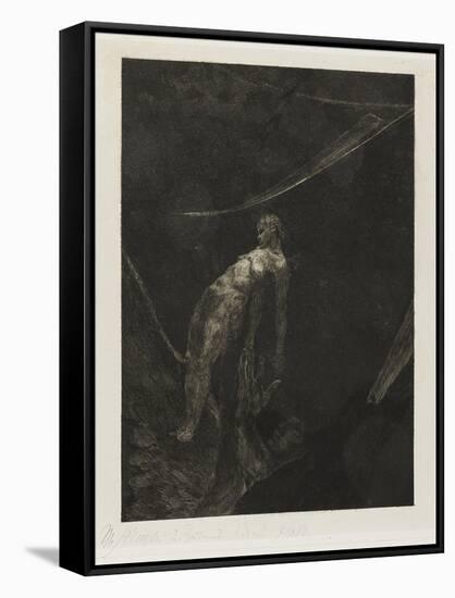 Back into Nothingness, plate fifteen from A Life, 1884-Max Klinger-Framed Stretched Canvas