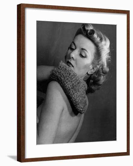 Back Massage Glove-null-Framed Photographic Print