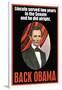 Back Obama-null-Framed Art Print