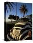Back of a Beetle Car Painted in Zebra Stripes, Cape Town, South Africa, Africa-Yadid Levy-Stretched Canvas