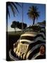Back of a Beetle Car Painted in Zebra Stripes, Cape Town, South Africa, Africa-Yadid Levy-Stretched Canvas