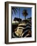 Back of a Beetle Car Painted in Zebra Stripes, Cape Town, South Africa, Africa-Yadid Levy-Framed Photographic Print