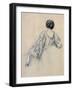 Back of a Young Woman (Study for 'La Malaria') (Chalk on Paper)-Ernest Antoine Hebert-Framed Giclee Print