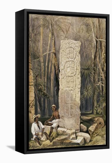Back of an Idol, Copan-Frederick Catherwood-Framed Stretched Canvas