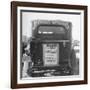 Back of Car Advertising for Jehovah's Witnesses' Activities at Wrigley Field-Loomis Dean-Framed Photographic Print