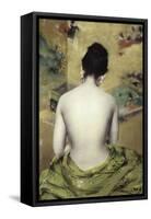 Back of Nude-William Merritt Chase-Framed Stretched Canvas