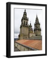 Back of the Bell Towers from Roof of Santiago Cathedral, Santiago De Compostela, Spain-R H Productions-Framed Photographic Print