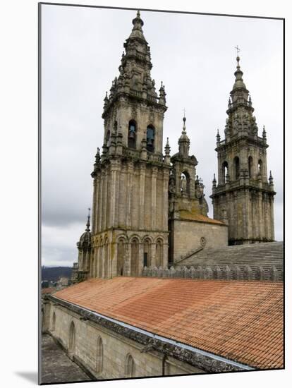 Back of the Bell Towers from Roof of Santiago Cathedral, Santiago De Compostela, Spain-R H Productions-Mounted Photographic Print