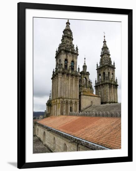 Back of the Bell Towers from Roof of Santiago Cathedral, Santiago De Compostela, Spain-R H Productions-Framed Photographic Print