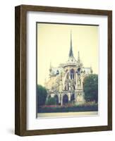 Back Side of Notre Dame De Paris, France. Instagram Style Filtred Image-Zoom-zoom-Framed Photographic Print