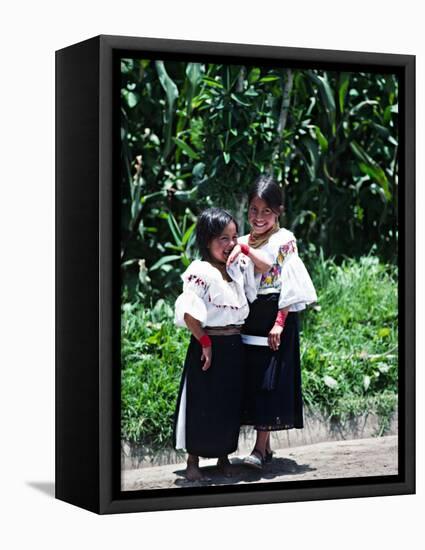 Back-strap Weaving, Ecuador-Charles Sleicher-Framed Stretched Canvas