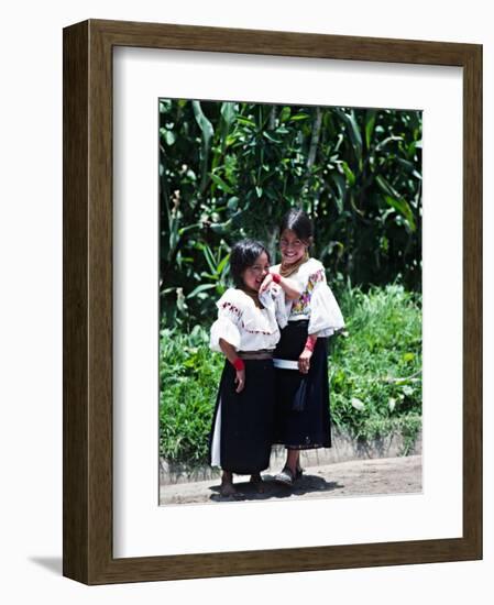 Back-strap Weaving, Ecuador-Charles Sleicher-Framed Photographic Print