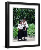 Back-strap Weaving, Ecuador-Charles Sleicher-Framed Photographic Print