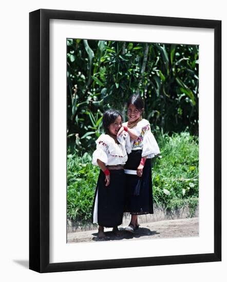 Back-strap Weaving, Ecuador-Charles Sleicher-Framed Photographic Print