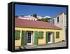 Back Street in Charlotte Amalie, St. Thomas Island, U.S. Virgin Islands, West Indies, Caribbean-Richard Cummins-Framed Stretched Canvas