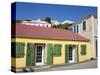 Back Street in Charlotte Amalie, St. Thomas Island, U.S. Virgin Islands, West Indies, Caribbean-Richard Cummins-Stretched Canvas