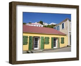 Back Street in Charlotte Amalie, St. Thomas Island, U.S. Virgin Islands, West Indies, Caribbean-Richard Cummins-Framed Photographic Print