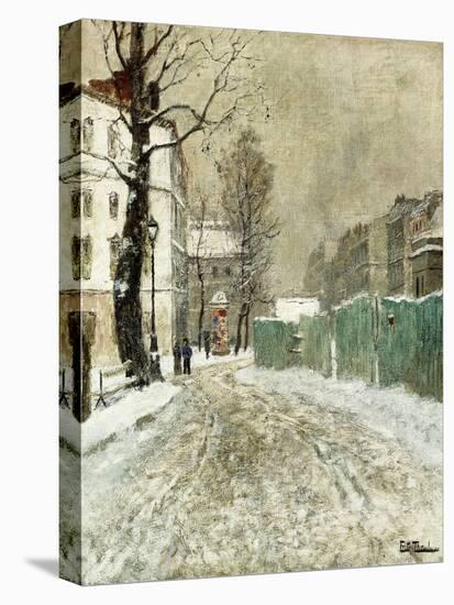 Back Street, Montmartre-Fritz Thaulow-Stretched Canvas