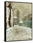 Back Street, Montmartre-Fritz Thaulow-Framed Stretched Canvas