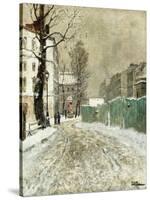 Back Street, Montmartre-Fritz Thaulow-Stretched Canvas